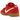 Nike SB Dunk Low University Red Gum sneakers i en vinklad vy med röd ovandel, vit swoosh-logotyp och en klassisk brun gummisula