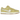 Nike SB Dunk Low Saturn Gold sneakers i vinklad profil med mockaöverdel i guld, matchande skosnören och tjock vadderad plös samt gummisula