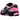 Nike Zoom Vomero 5 Pink Spell Black sneakers sedda från sidan med lager av rosa mesh, svarta detaljer, matchande skosnören och en robust gummisula