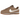 Nike Cortez Vintage Medium Curry sneakers i vinklad profil med brun mockaöverdel, vit läder-swoosh och klassisk skumsula