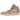 Air Jordan 1 Mid SE Legend Light Brown sneakers i en vinklad profil med ljusbruna toner, ovandel i mocka, vita skosnören och en hållbar yttersula