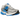 Nike Zoom Vomero 5 Photo Blue sneakers i en klassisk vinklad profilvy med blå detaljer, vit mesh och stötdämpande sula.