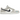 Nike Dunk Low White Grey Navy Aqua Mini Swoosh sneakers i en klassisk vinklad profil med grå detaljer, marinblå swoosh och en vit sula
