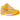 Nike Zoom Vomero 5 Yellow Ochre sneakers i vinklad profil med gul mesh och läderpaneler, detaljerad snörning och en lätt dämpad gummisula