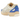 Nike P-6000 Athletic Department Coconut Milk Medium Blue sneakers i sidoprofil med cremefärgad mesh, läderdetaljer och blå swoosh-logotyp