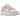 Nike Dunk Low Pink Corduroy sneakers i sidoprofil med rosa manchestertextur, vit läderbas, rosa Swoosh och vit mellansula.