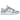 Nike Dunk Low Light Armory Blue Corduroy sneakers i sidoprofil med strukturerad manchester-textur, ljusblå Swoosh och vit mellansula