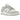 Nike Dunk Low Light Silver Corduroy sneakers i sidoprofil, med ljusgrå ovandel i manchester, vita skosnören och matchande sula för en stilren look.