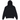 Nike x NOCTA NRG Fleece CS Hoodie Black sneakers framifrån med svart fleecematerial och huva