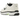 Nike P-6000 Sail Black Lime Blast sneakers i vinklad profil med krämfärgad mesh, svarta detaljer och limegröna detaljer vid Swoosh