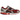 Nike Zoom Vomero 5 Mystic Red sneakers i en vinklad profil. Visar den röda ovandelen i mesh med syntetiska lager och den ikoniska stötdämpande mellansulan.