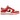 Nike Dunk Low Valentines Day (2024) sneakers i sidoprofil med cremefärgad läderovandel, vinröda Swoosh-detaljer och matchande gummisula