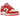 Nike Dunk Low Valentines Day (2024) sneakers i en vinklad profil med vinröd swoosh, vita läderdetaljer och matchande ljusrosa yttersula.