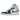 Air Jordan 1 Mid SE Oxidized Green sneakers sedda från sidan med gröna läderdetaljer, vit bas, svart swoosh och vit sula