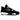 Air Jordan 4 Retro White Thunder sneakers i vinklad profil med ovandel i svart nubuck, vita detaljer och ikonisk Air-enhet i sulan