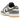 Nike Dunk Low Smoke Grey Gum 3M Swoosh sneakers i sidoprofil med grå läderpaneler, reflekterande swoosh-logotyp och en klassisk brun gummisula.