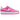 Nike Air Force 1 Low Playful Pink sneakers i en klassisk sidovy med rosa ovandel, vit sula och matchande skosnören.