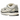 Nike P-6000 Coconut Milk Metallic Silver sneakers, vinklad vy med krämfärgad meshöverdel, metalliska silverdetaljer och vit gummisula