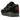 Nike Air Max 1 Bred sneakers sidoprofil med röd och svart ovandel i nubuck, vit mellansula och synlig Air-enhet i hälen