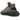 Adidas Yeezy Boost 350 V2 Yecheil sneakers i vinklad vy med svart Primeknit-ovandel, flerfärgade trådar, röd rand och räfflad yttersula.