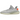 Adidas Yeezy Boost 350 V2 Tail Light sneakers i profil, med grå ovandel i Primeknit, orange hälstrip och semitransparent Boost-sula