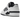 Adidas Forum Low White Black sneakers i sidoprofil med vit länderoversida, svarta detaljer, snören och en platt sula