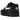 Nike Air Max 1 Black White Swoosh sneakers i en klassisk vinklad profilvy med svart mesh-ovandel, vit lädermudguard och synlig Air-enhet