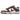 Nike Dunk Low Dark Team Red Black sneakers i sidoprofil med röd läderovandel, svarta detaljer och matchande gummisula.
