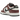 Nike Dunk Low Dark Team Red Black sneakers i en snygg vinklad profilvy med mörkröd läderöverdel, svarta detaljer och en vit mellansula.