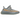 Adidas Yeezy Boost 350 V2 Israfil sneakers i en vinklad vy med gråblå Primeknit-ovandel, orange rand på sidan och halvgenomskinlig Boost-sula.