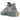 Adidas Yeezy Boost 350 V2 Israfil sneakers i sidoprofil med gråblå Primeknit-ovandel, orange rand och semitransparent gummisula.
