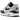 Nike Air Max 1 Essential White Pure Platinum Black sneakers i sidoprofil med vit meshovandel, grå detaljer och svart Nike Swoosh-logotyp