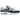 Nike Air Max 1 Armory Navy sneakers i sidoprofil med marinblå mockadepaneler, vit ovandel, grå swoosh och synlig Air-dämpning i sulan