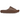 Yeezy Slide Flax sneakers i vinklad profil som visar den karaktäristiska mörkgula färgen, gjutet EVA-skum och den räfflade yttersulan.