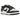 Nike Dunk Low Next Nature Olympic sneakers i en klassisk vinklad profilvy med vit ovandel, marinblå paneler och gyllene detaljer