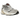 New Balance 9060 Rain Cloud sneakers i profil med gråa nyanser, mesh och mocka, detaljerad vit mellansula och ikonisk N-logotyp på sidan.