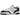 New Balance 550 White Black Rain Cloud sneakers i profil med vit läderovandel, grå mockadetaljer och svart New Balance-logotyp på sidan.