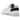 Adidas Stan Smith Parley White Black sneakers i vinklad profil, uppvisar vit ovandel med svarta detaljer, klassisk snörning och minimalistisk stil