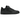 Adidas Forum Low Triple Black sneakers i klassisk sidoprofil med svart läderovandel, matchande skosnören och flat gummisula