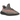 Adidas Yeezy Boost 350 V2 Ash Stone sneakers i profil med Primeknit-ovandel, grå nyanser, orange ränder och semitransparent Boost-yttersula