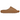 Yeezy Slide Ochre sneakers i vinklad profil, med den ikoniska gjutna slip-on silhuetten och den räfflade yttersulan i en distinkt ockragul nyans