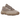 Adidas Yeezy 500 Taupe Light sneakers i vinklad profil, med beige ovandel i mocka och mesh samt den karakteristiska chunky gummisulan