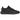 Adidas Yeezy Boost 350 V2 Mono Cinder sneakers i en lätt vinklad profil, som visar den helsvarta ovandelen i mesh och matchande svarta skosnören.