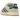 Adidas Campus 00s Crystal White Dark Green sneakers i sidoprofil med vit ovandel i läder, mörkgröna ränder och breda skosnören
