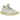 Adidas Yeezy Boost 350 V2 Light sneakers sedd från sidan med beige Primeknit-ovandel, matchande skosnören och en semi-transparent yttersula.