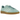 Adidas Bermuda Easy Mint sneakers i en vinklad profil med ljusgrön mockaovandel och gummisula