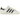 Adidas Superstar 82 White Dark Blue sneakers i profil. Klassisk vit läderovandel med ikoniska mörkblå Adidas-ränder och vit gummitåhätta.