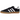 Adidas Gazelle Black White Gum sneakers i profil visar svart ovandel i mocka med vita läderränder och en klassisk brun gummisula