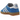 Adidas Gazelle Indoor Blue Bird Gum sneakers i sidoprofil med blå ovandel i mocka, ikoniska vita ränder och en karakteristisk genomskinlig gummisula