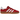 Adidas Gazelle Indoor Scarlet Cloud White sneakers i en sidoprofil med röd ovandel i mocka, vita läderdetaljer och en semitransparent gummisula